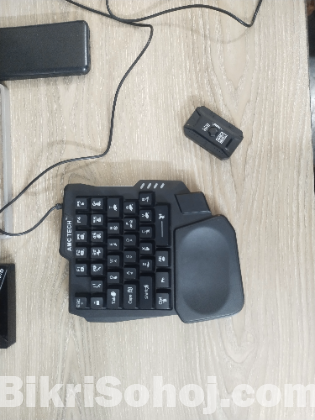 1 handed keyboard, mouse and converter